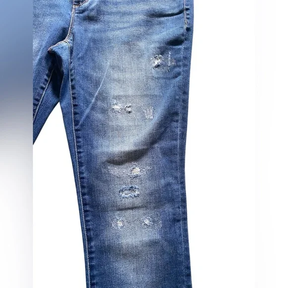 Chico's Platinum Nolan Indigo Destructed Jegging Jean Size 00 (XS/2) NWT - Picture 5 of 13